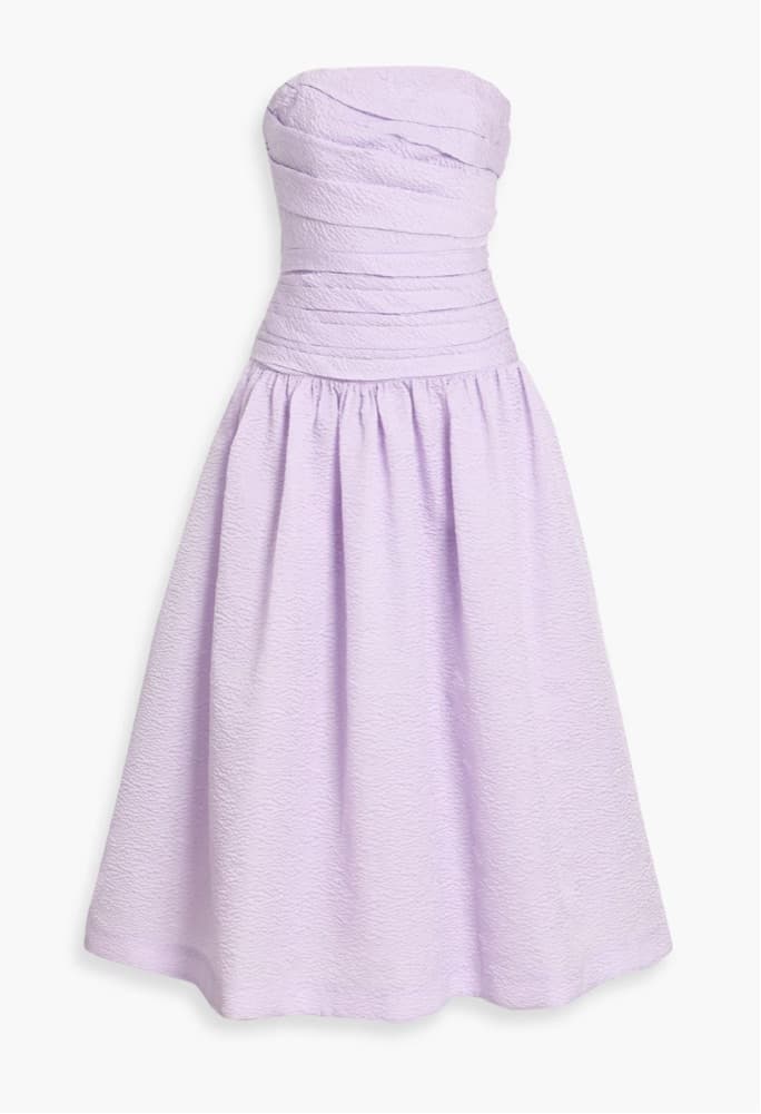 Sophia Strapless Dress in Lilac - Image 1