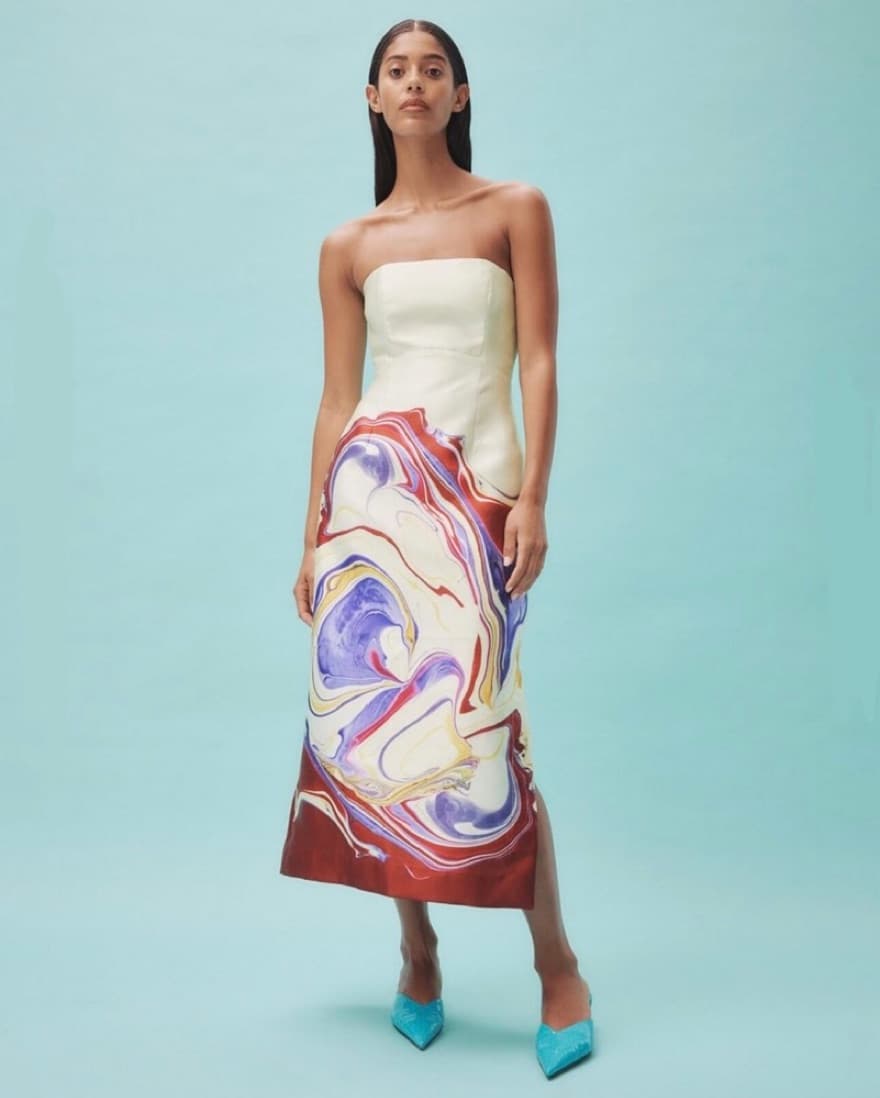 Alemais Geode Strapless Dress - Image 2