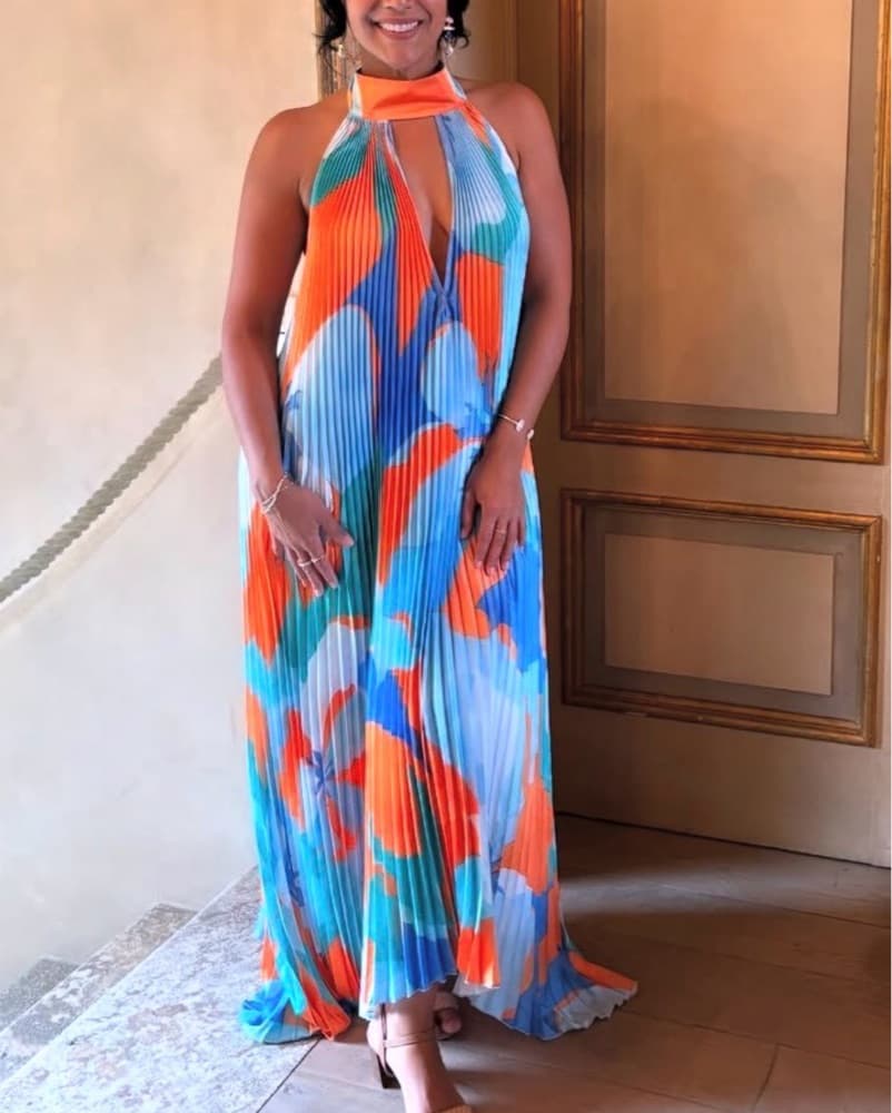 L’idee opera Gown In Capri Orange - Image 4