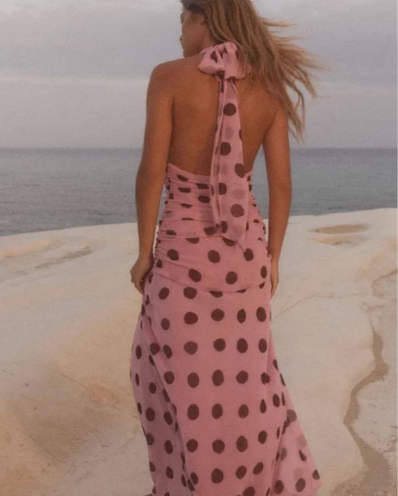 Pink Zara Maxi Dress - Image 2