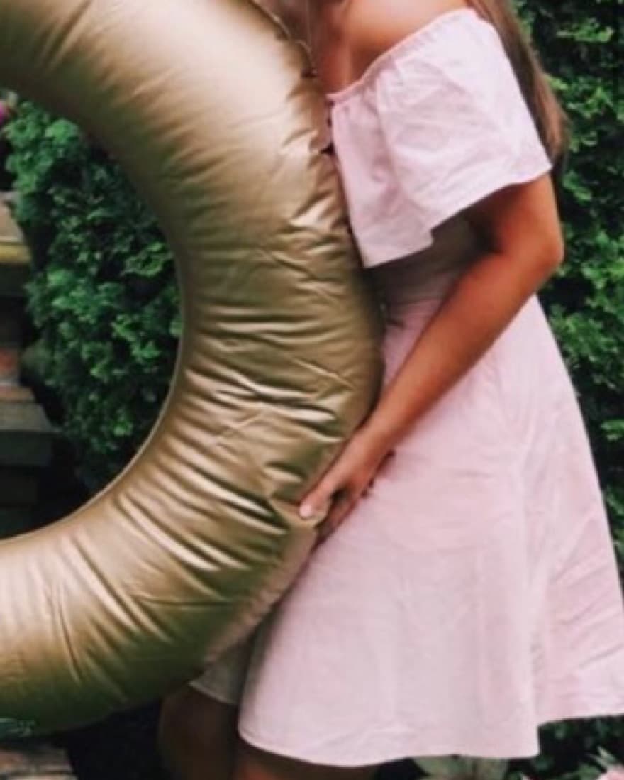 Pink Strapless Dress - Image 3