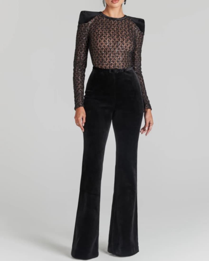 AMANDA BLACK JUMPSUIT - Image 1