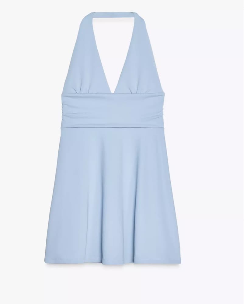 Blue Halter Dress - Image 1