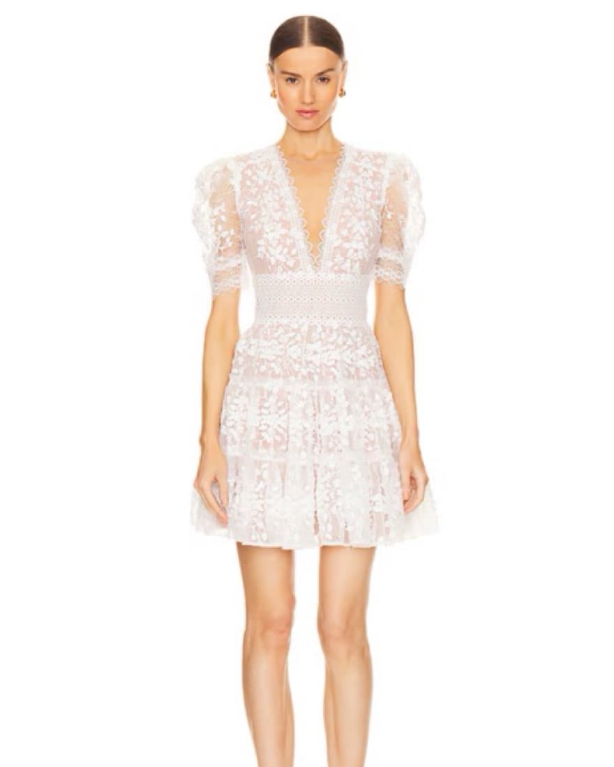 Bronx And Banco White Megan Mini Dress - Image 1