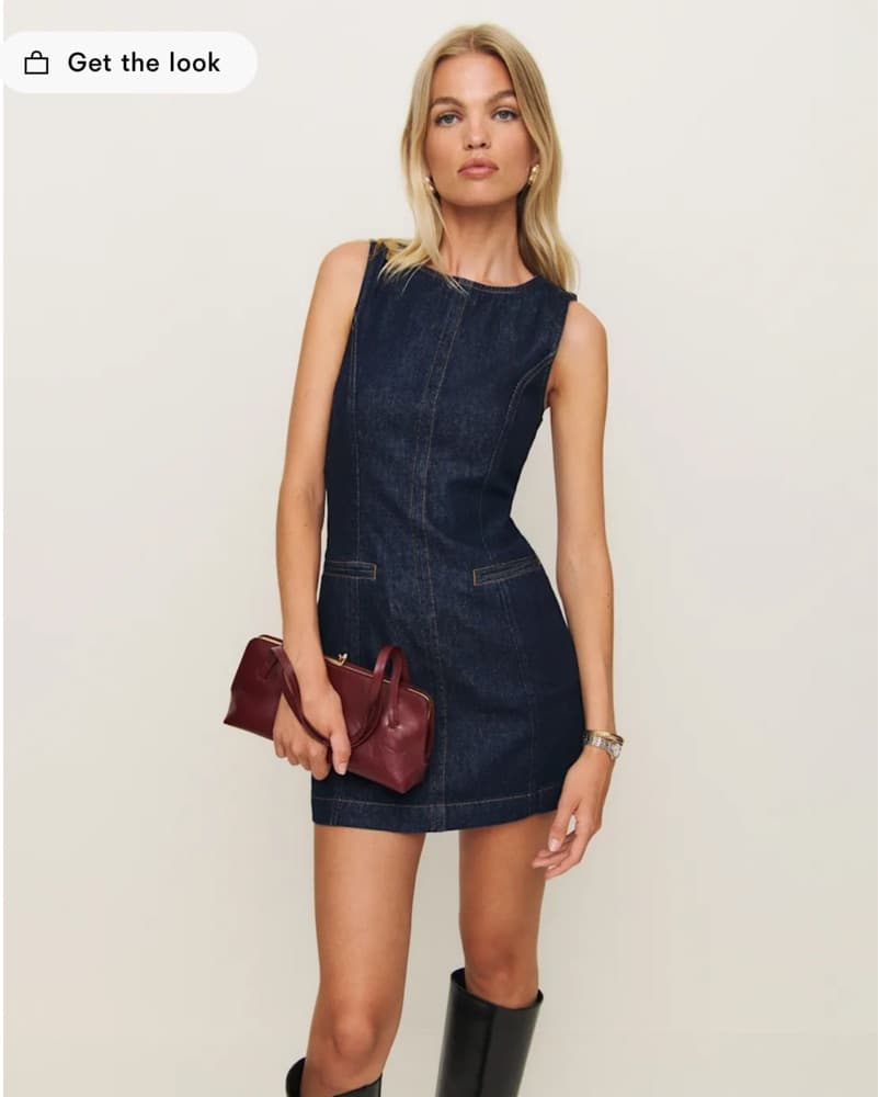 Reformation Denim Dress - Image 3