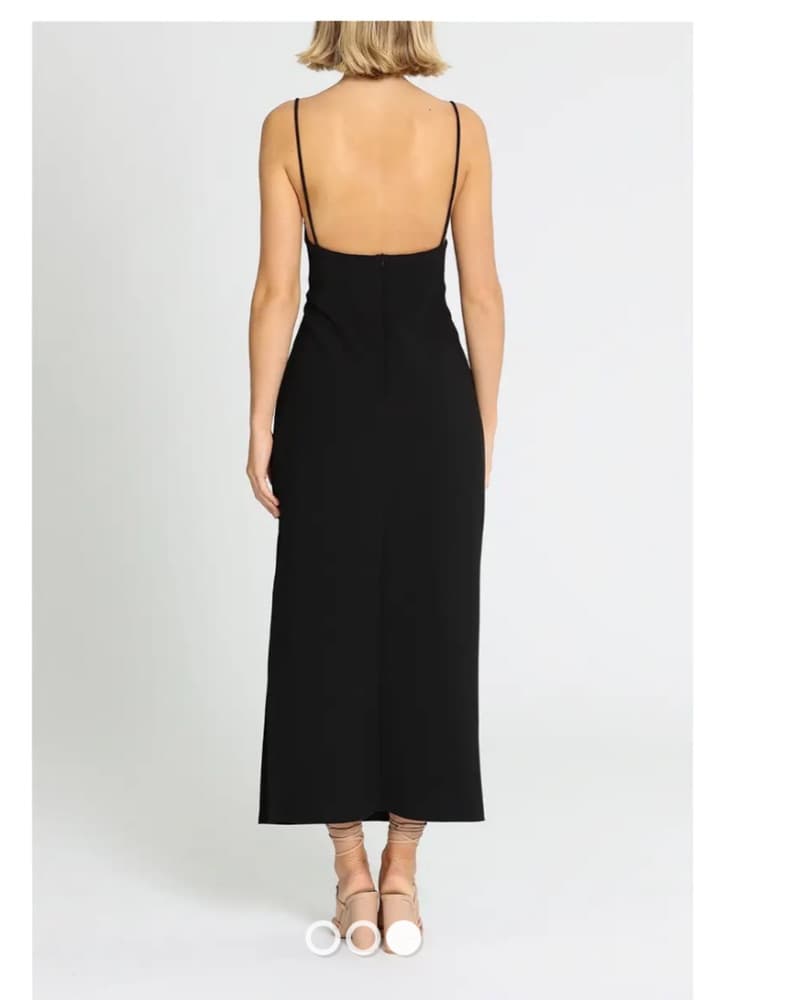 Black Cut Out Formal Dress - Image 2