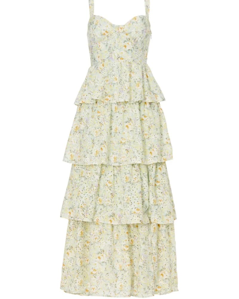 ASTR Midsummer Eyelet Tiered Maxi Dress - Image 4