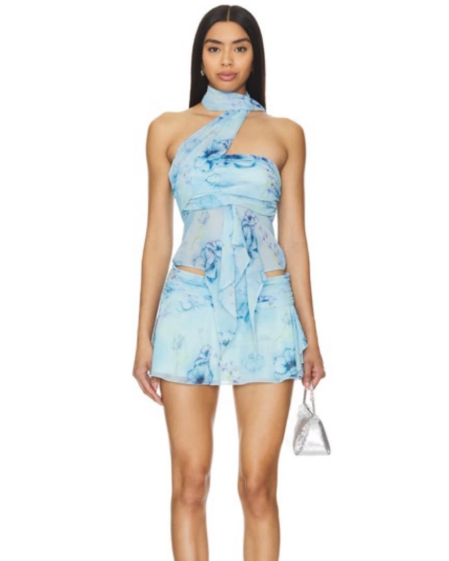 Guizio Wrap Around Top & Mini Skirt  - Image 1