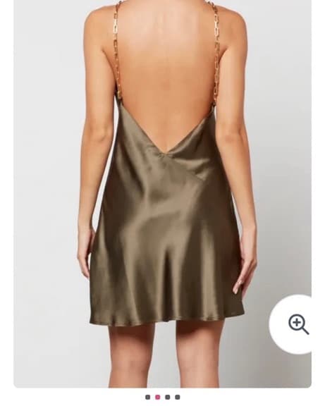 Cult Gaia Mini Olive Dress - Image 2