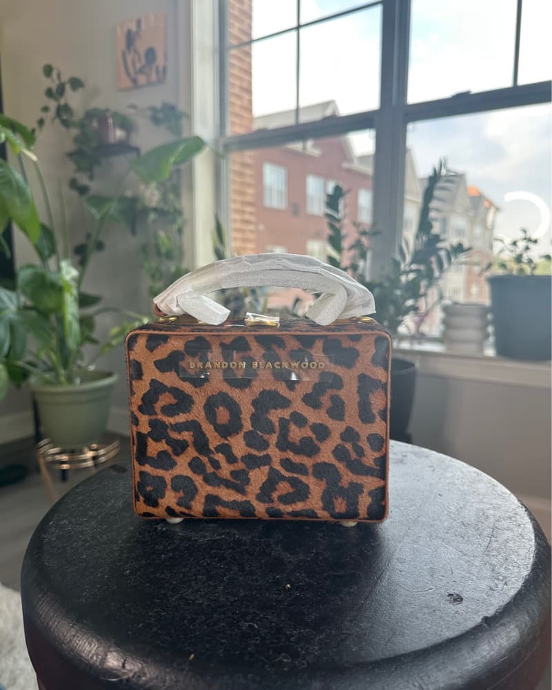 Leopard Print Brandon Blackwood Handbag - Image 1