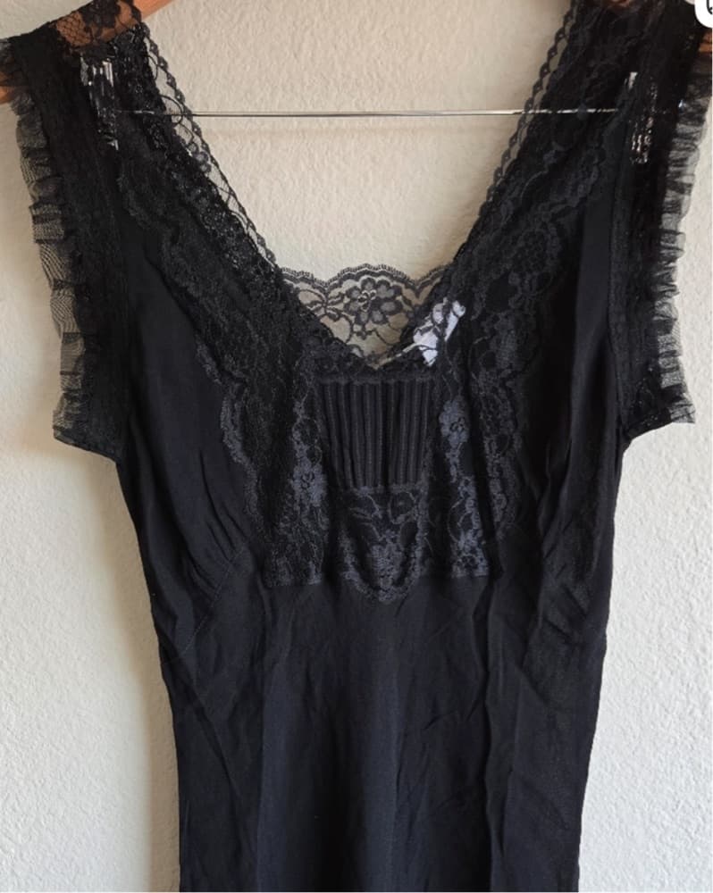 Rumored Black Sheer Dress - Image 4