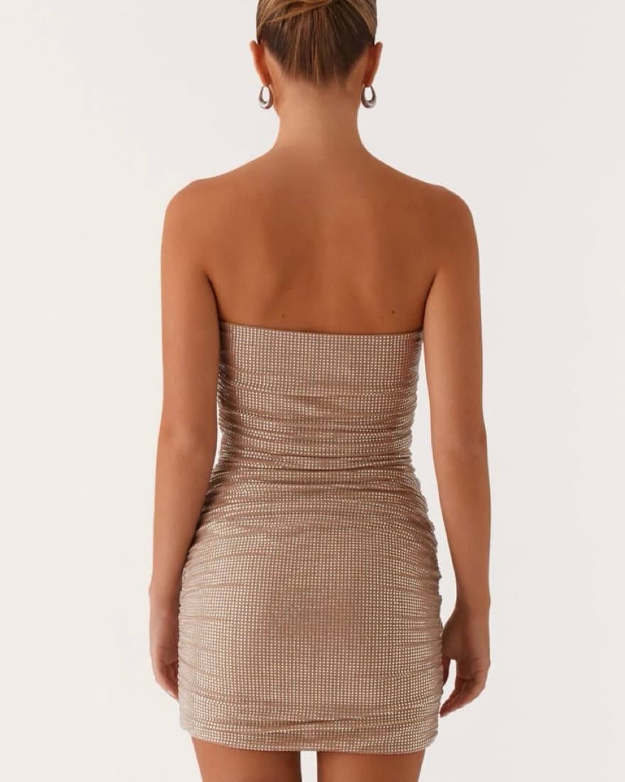 Pepper Mayo Rhinestone Mini Dress - Image 4