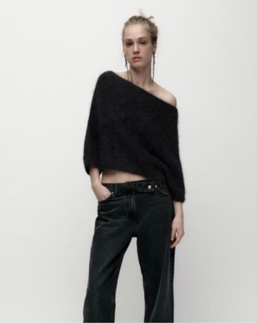 Zara Alpaca Blend Knit Sweater - Image 1