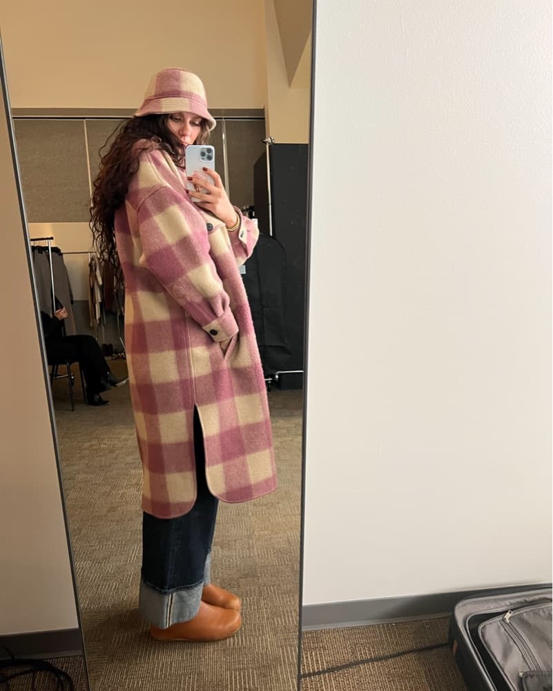 Pink Isabel Marant Matching Jacket & Hat - Image 2