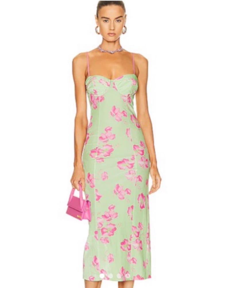 Velvet Pastel Midi Dress  - Image 2