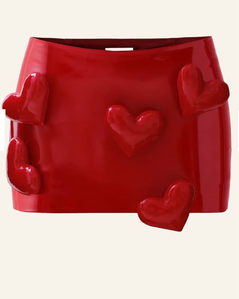 Cult Naked Love Mini Skort in Red - Image 1