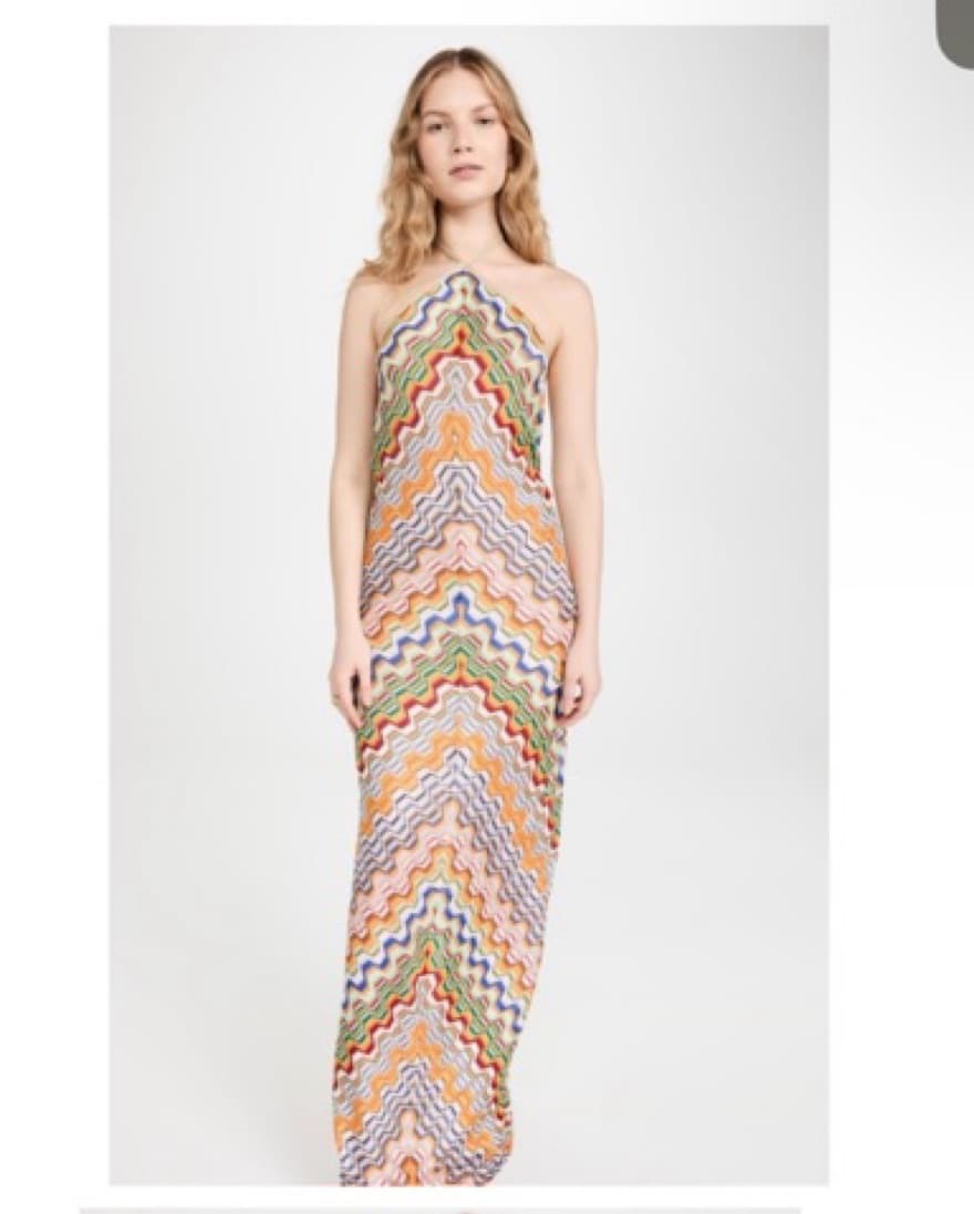 Alexis Chevron Knit Maxi Dress  - Image 3
