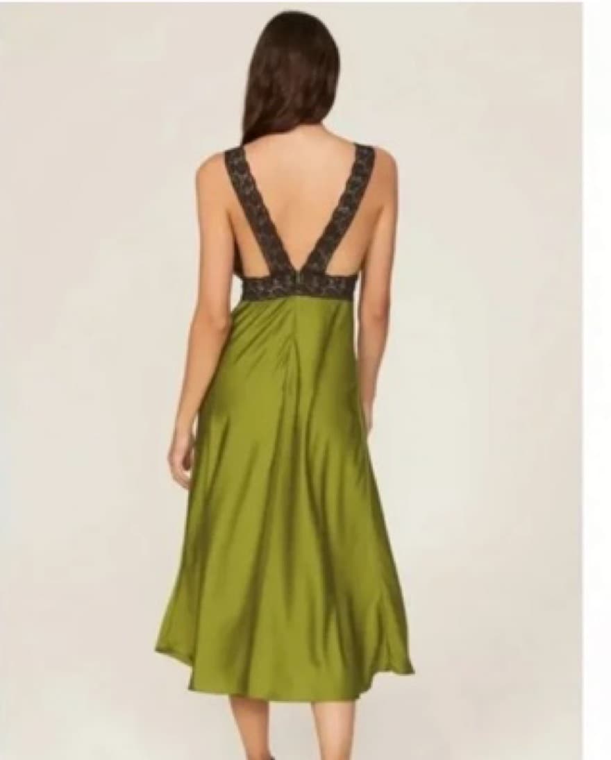 Samantha Sipos Nasrin Satin Lace Dress - Image 2