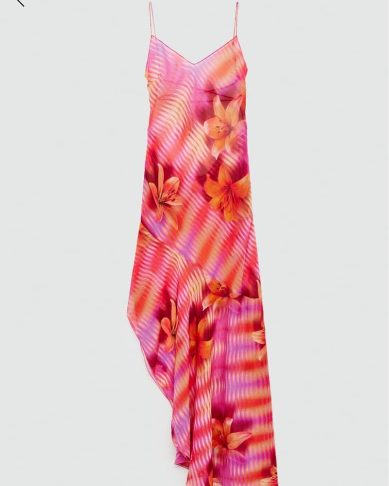 Mango Asymmetric Floral Dress - Image 4