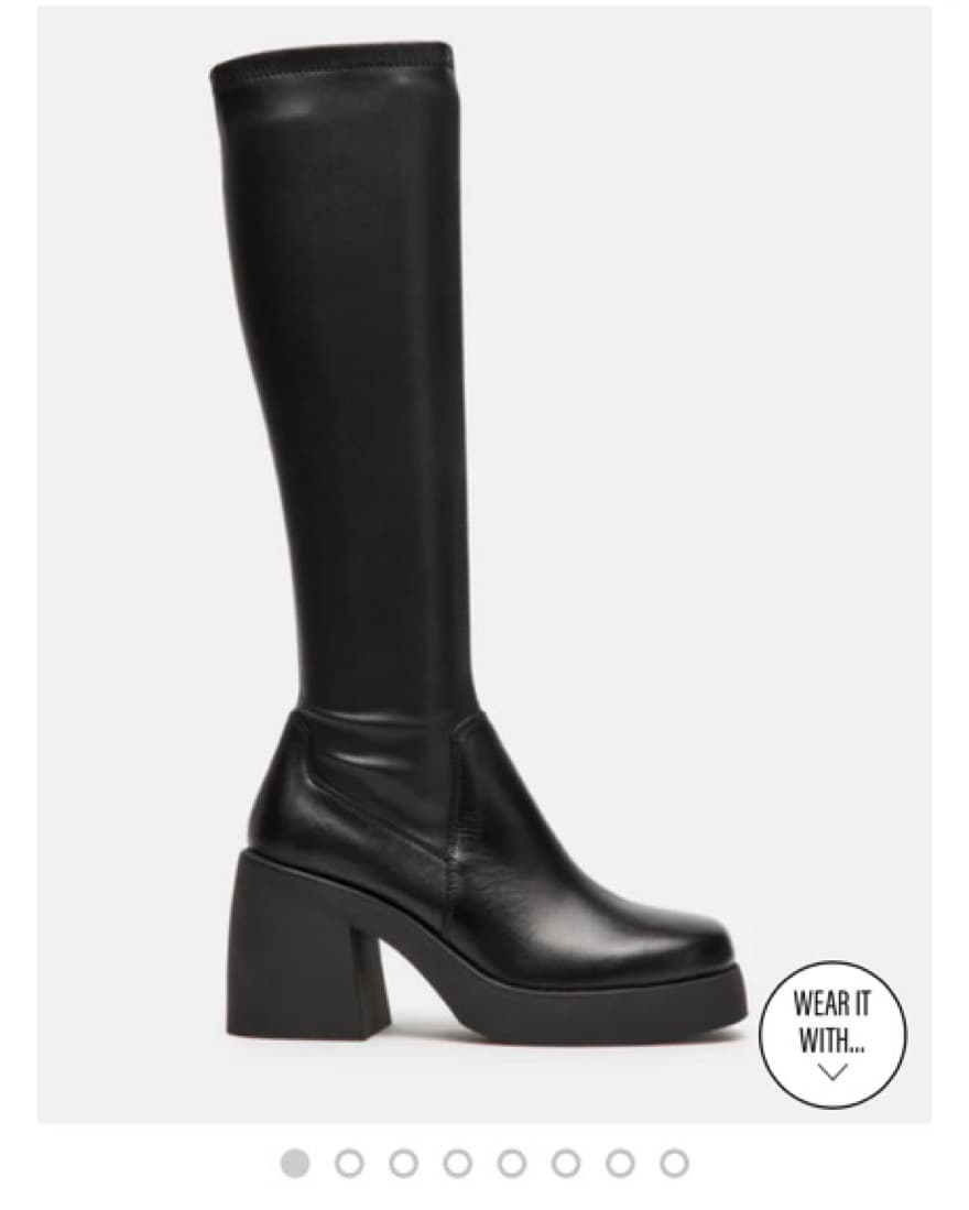 Steve Madden Black Knee-High Boots - Image 1