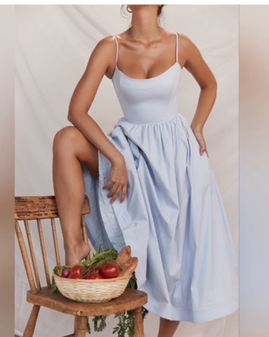 House Of CB Lolita Blue Midi Dress - Image 1