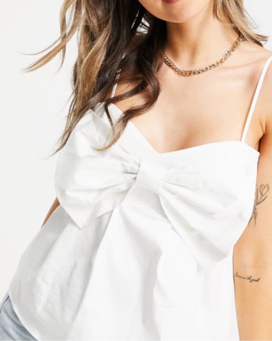 White Bow Tank Top - Image 3