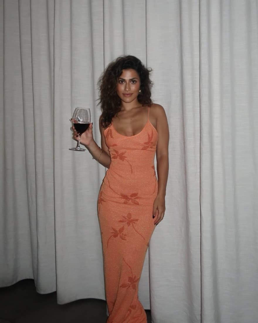 ✨Stunning Floral Orange Maxi Dress - Image 6