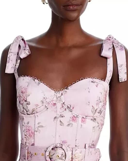 V. Chapman Lisianthus Dress in Lilac - Image 2