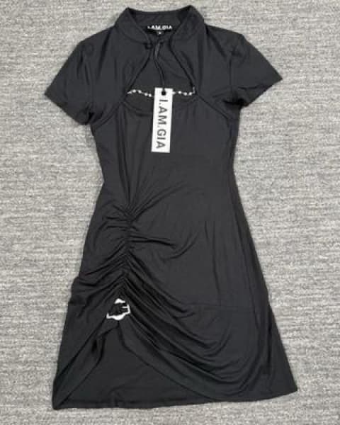 I AM GIA Black Mini Dress - Image 4