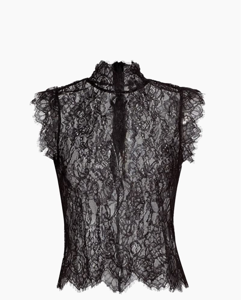 Stunning Lace Top with Ruffle Detailing - Image 4
