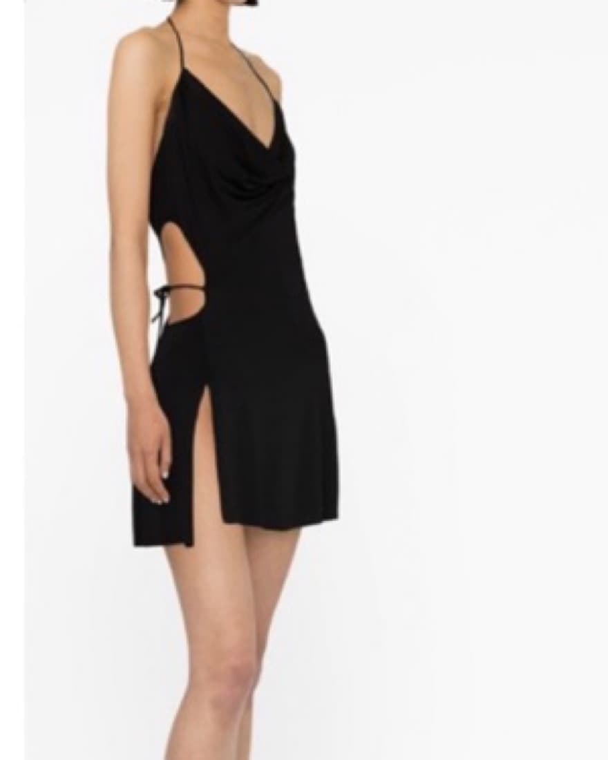 Danielle Guizio Black Backless Mini Dres - Image 3