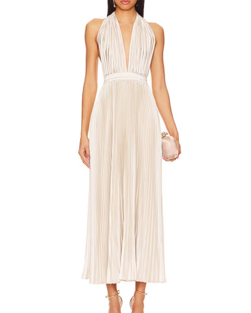 L’idee Moderniste Gown in Champagne - Image 1