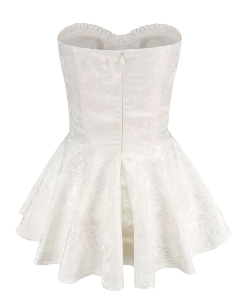 Nana Jaqueline White Mini Dress - Image 3