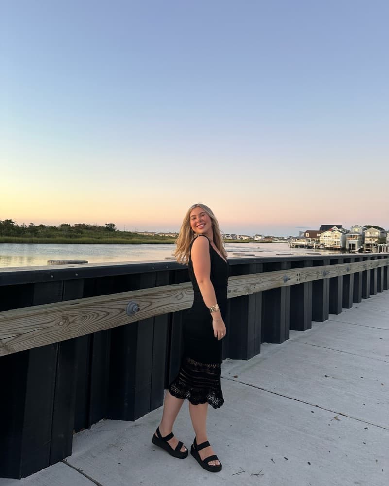 Vintage Black Crochet Midi Dress - Image 1