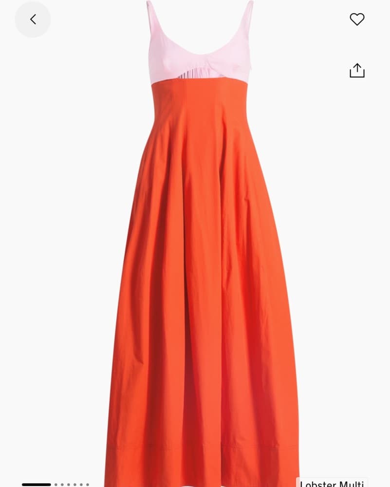 SIMKHAI Maddy Cotten Blend A-Line Midi - Image 1