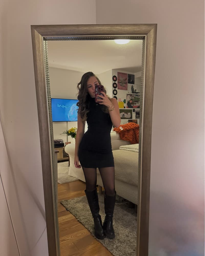Aritzia Babaton Mock Neck Dress - Image 4