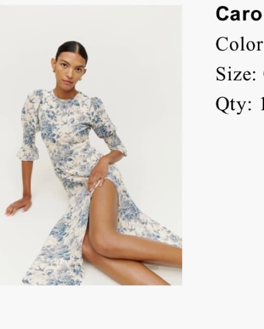 Carolena Reformation Floral Midi Dress - Image 1