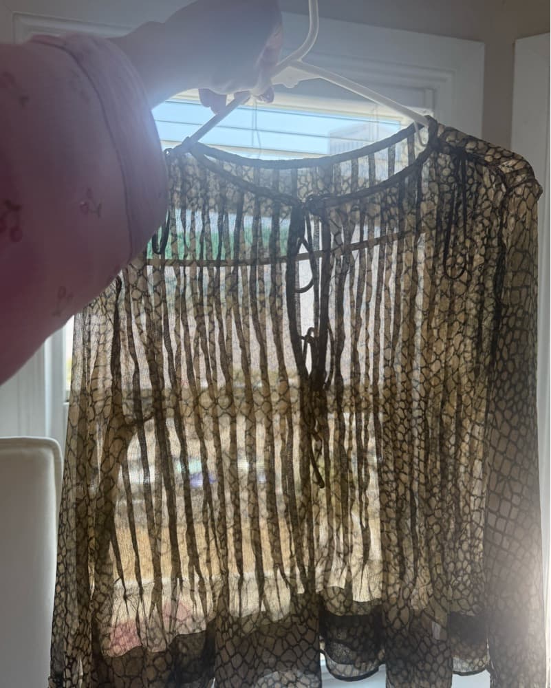 Mango Snake Themed Blouse  - Image 3