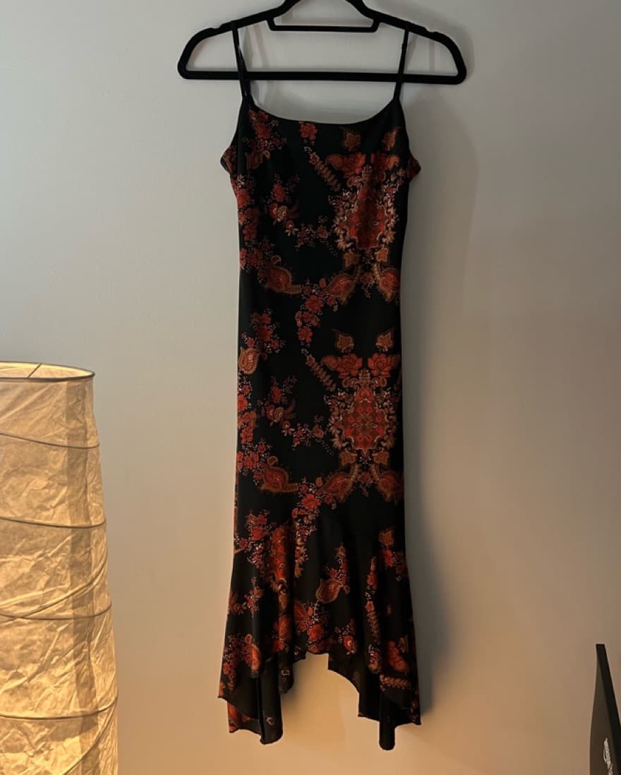 VINTAGE ASYMMETRICAL FRILLY DRESS - Image 1