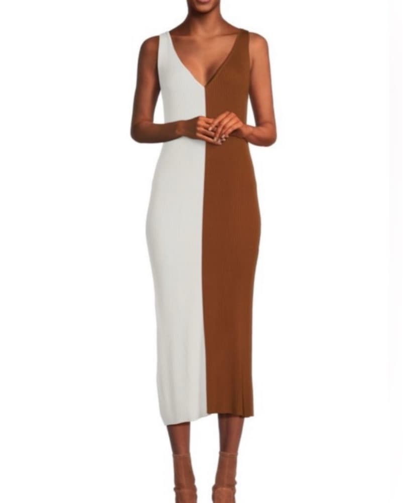 Staud Dana Colorblock Dress - Image 3