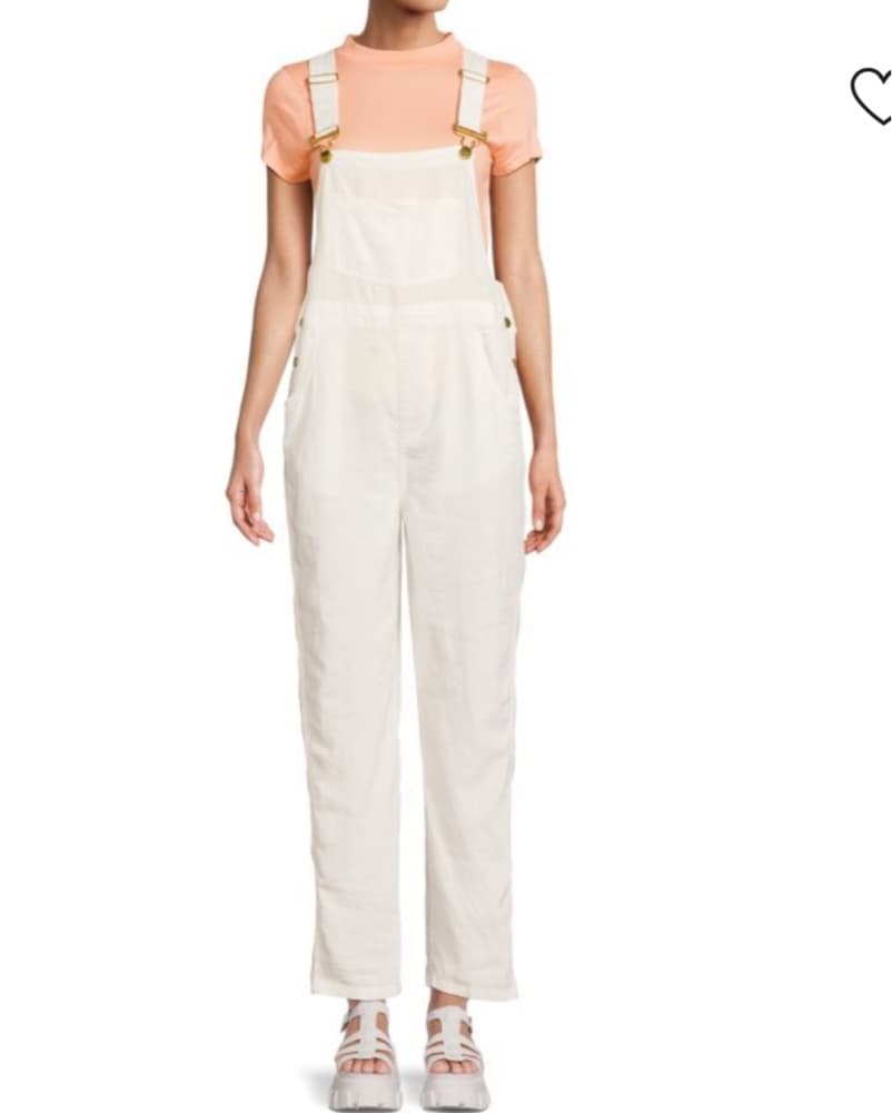 White Linen Overalls - Weworewhat  - Image 2