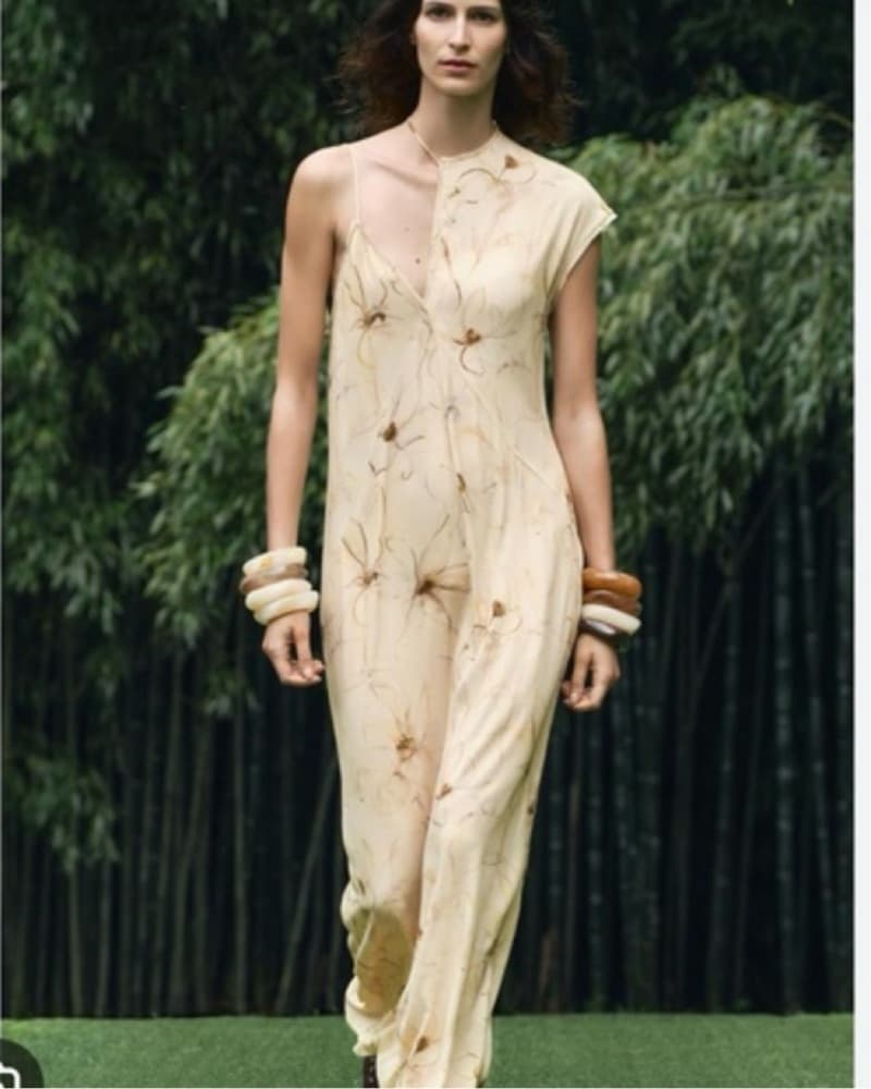 Yellow Floral Summer Dress - Image 2
