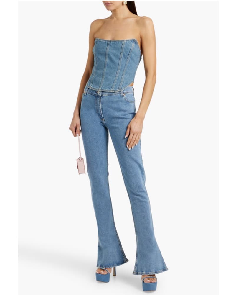 Magda Butrym Denim Bustier - Image 1