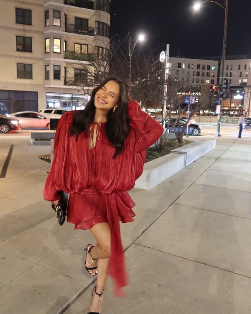 Red Mini Dress - Image 1