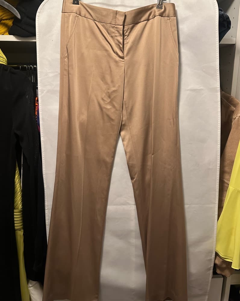 Vintage BCBG Gold Satin Suit - Image 3