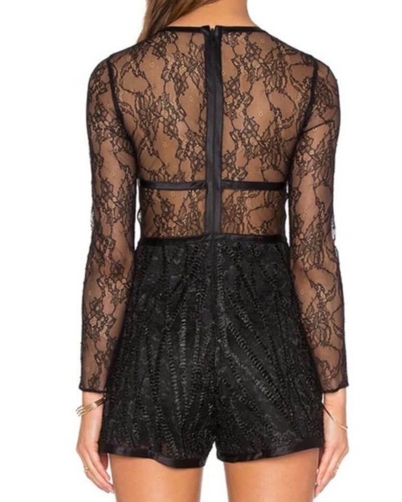 Alexis Jacob Lace Romper - Image 2