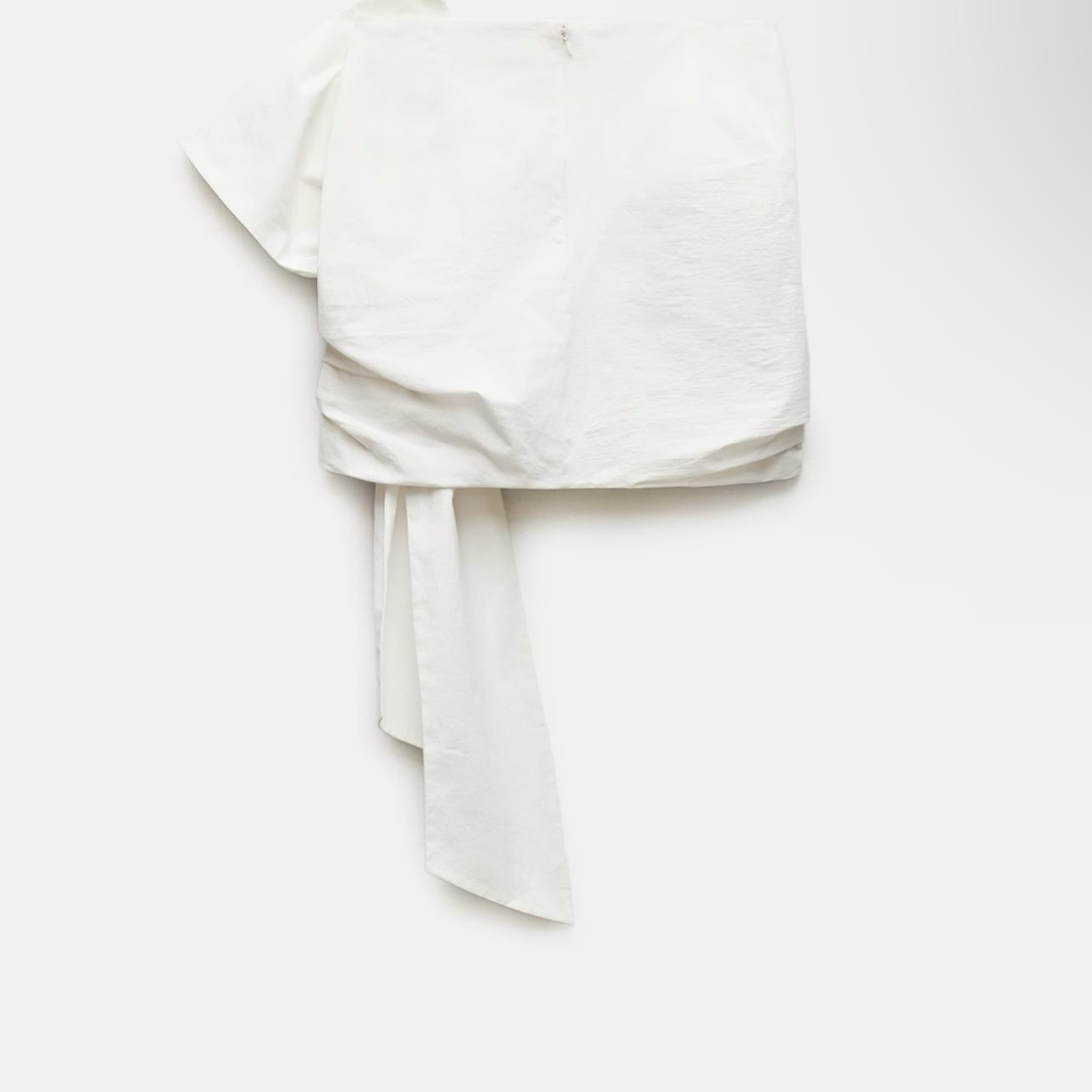Zara Knotted Mini Skirt - Image 3
