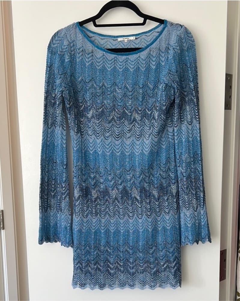 Tularosa Blue Lurex Dress - Image 1