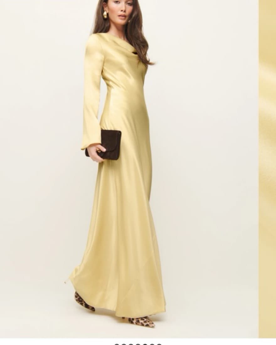 Reformation Ciana Satin Dress - Image 5