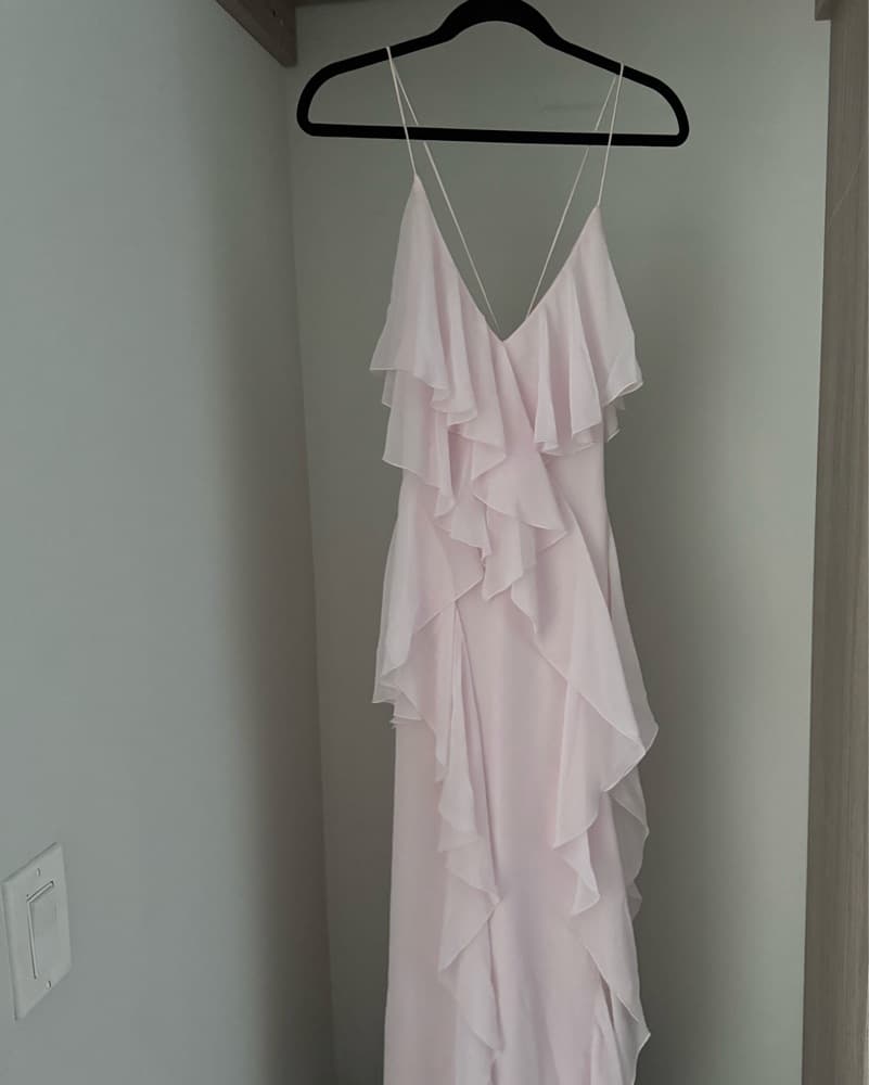 Pink Aje Ruffle Gown - Image 2